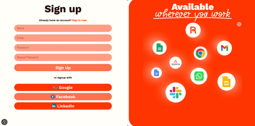 Rytr.me signup