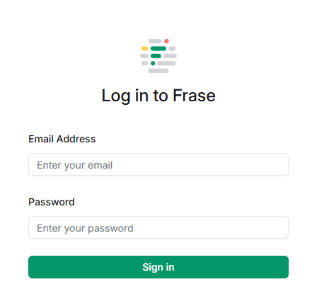 Frase.io login