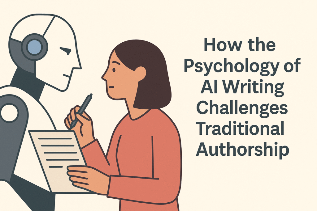 how the Psychology of AI Writing challenges authorship