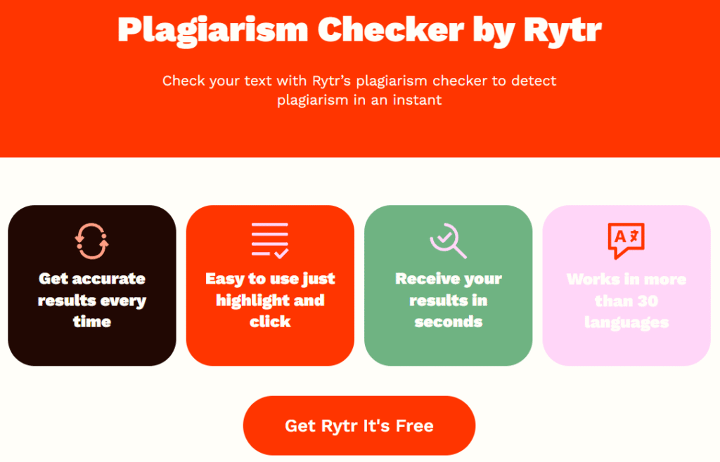 rytr.me plargarism